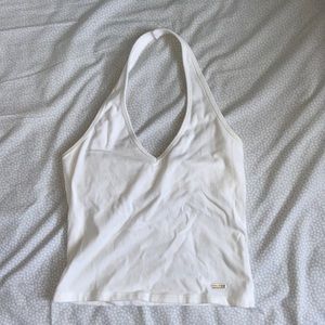 white halter top